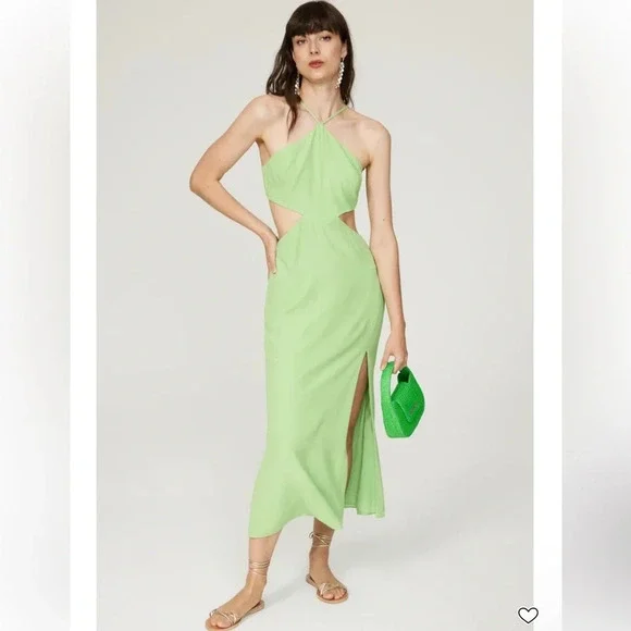 Louna Halter Cutout Midi Dress - Picture 1 of 7
